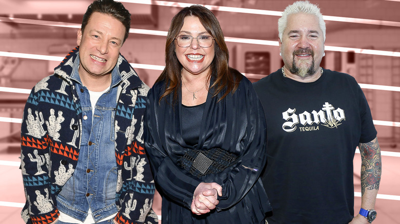 Jamie Oliver, Rachael Ray, and Guy Fieri