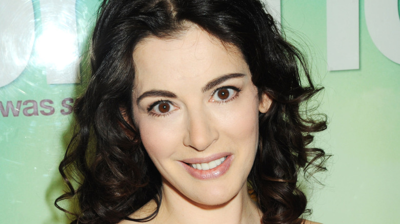 Nigella Lawson posing