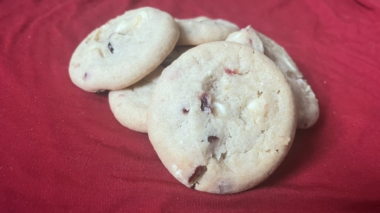 White chocolate cranberry cookies