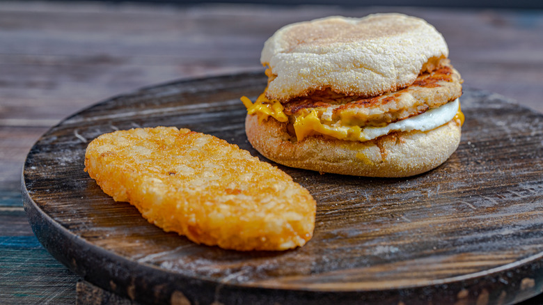 Egg McMuffin with hashbrown