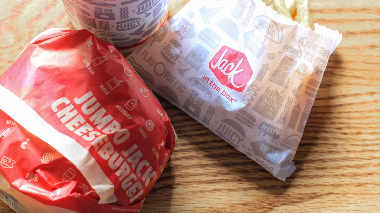 Jack in the box food packaging