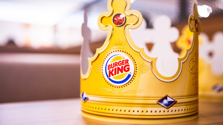 Plastic crown at Burger King