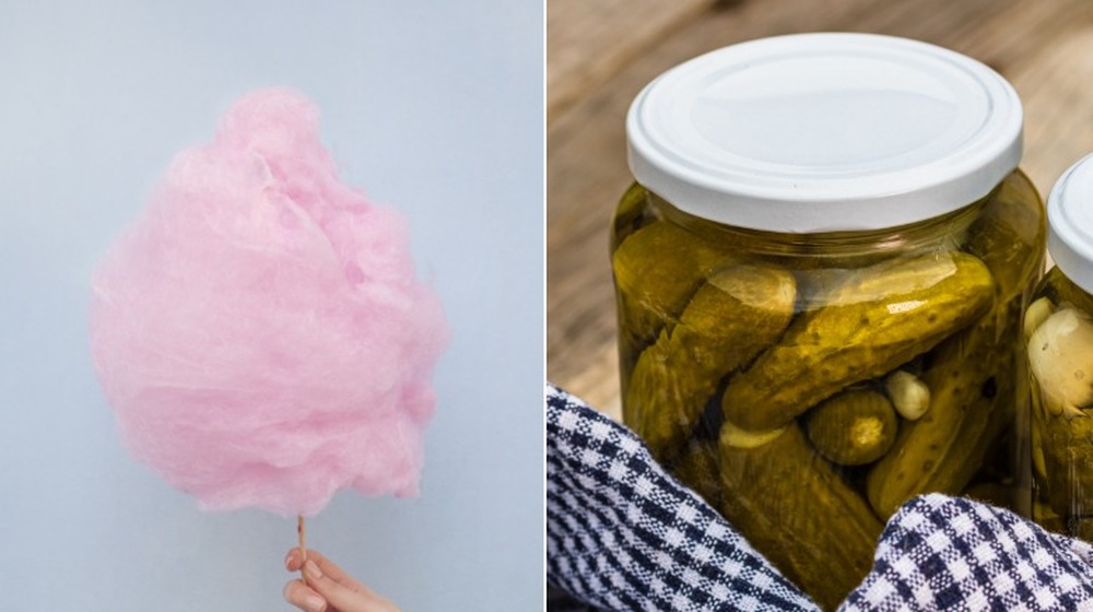 Cotton candy and pickles