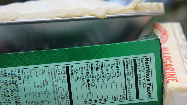 Box mix containing trans fats