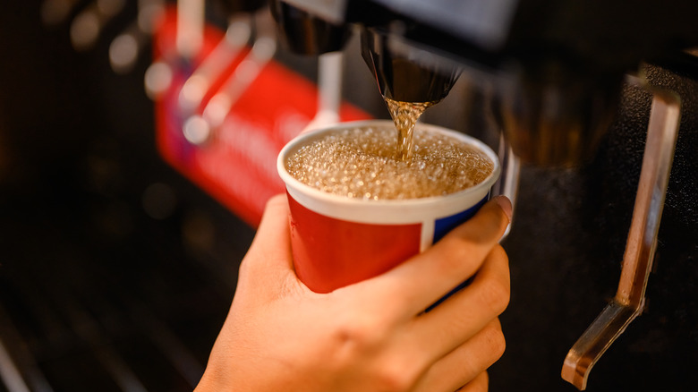 High sugar fountain drink