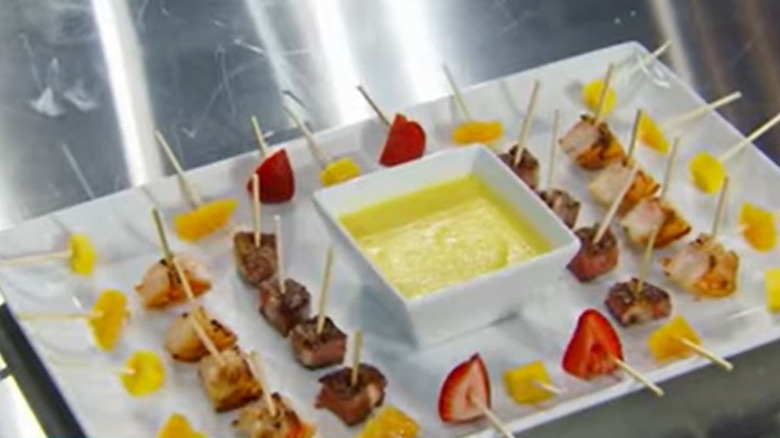 Passion fruit fondue from "MasterChef" 