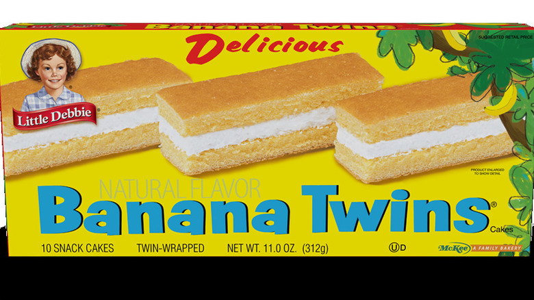 Little Debbie Banana Twins packaging