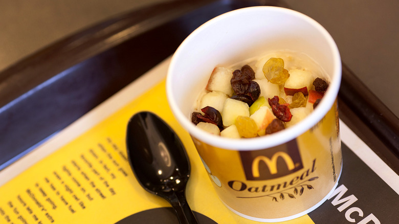 McDonald's fruit and maple oatmeal