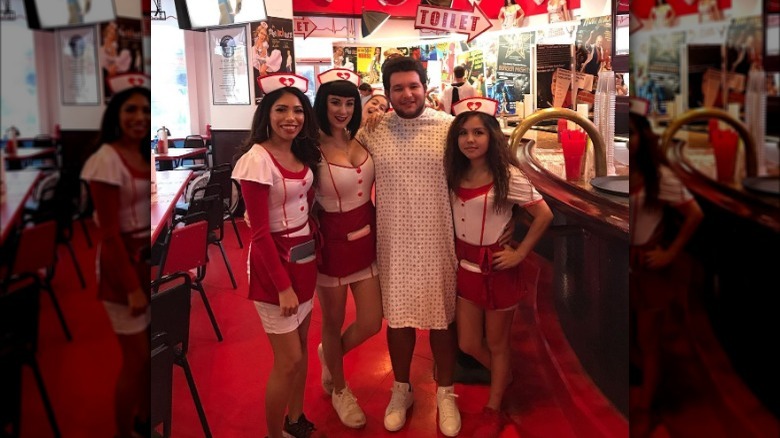 Heart Attack Grill nurses and patient