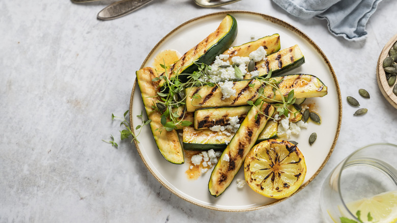 Grilled zucchini