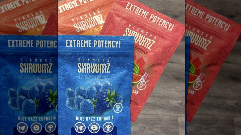 Diamond Shruumz bags of gummies