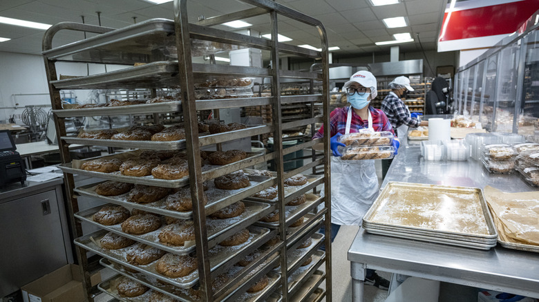 Bakers working at Costco