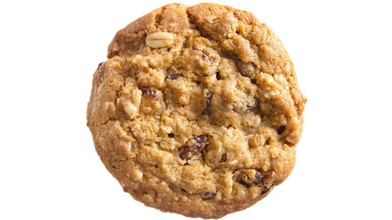 An oatmeal cookie