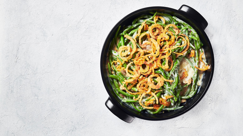 green bean casserole close-up