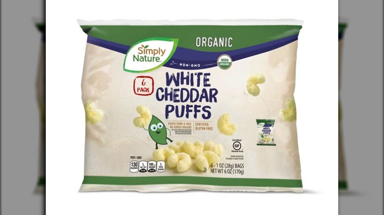 Simply Nature Organic White Cheddar Puff Snack Packs,