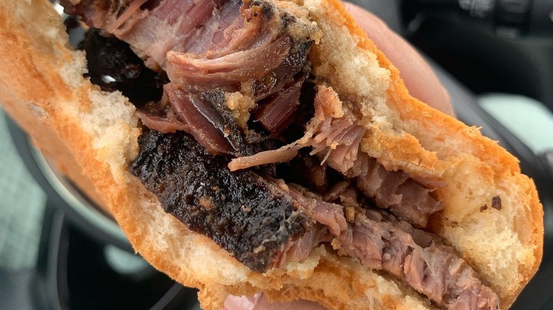 A Buc-ee's brisket sandwich