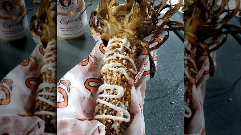 Old Bay elote at Camden Yards