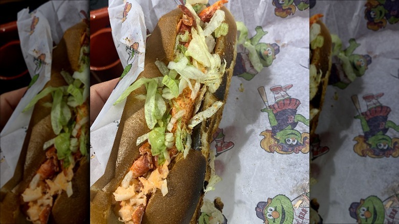 Lobster roll at Fenway Park