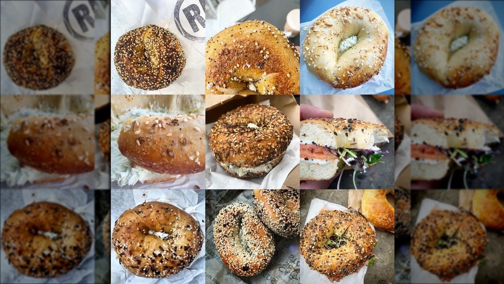 A selection of Seattle bagels