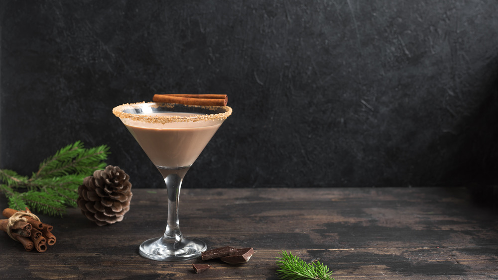 Black forest martini Christmas cocktails