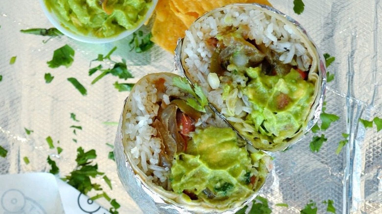 Guacamole burrito