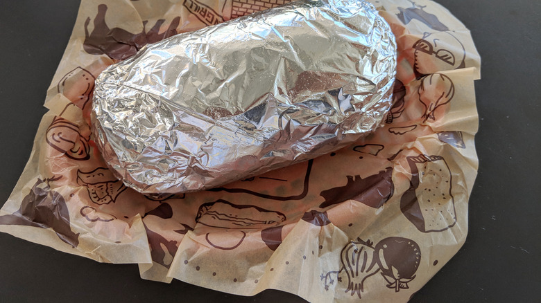 Burrito in foil