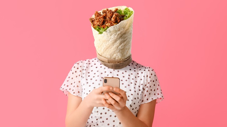 burrito headed person