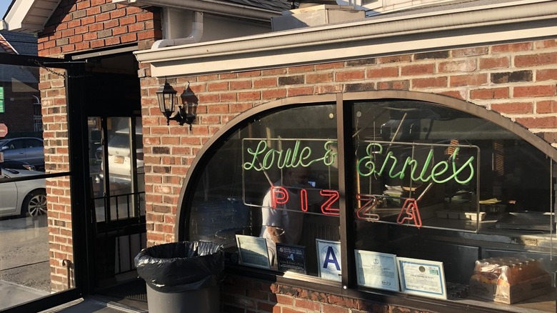 Louie and ernie's pizza shop