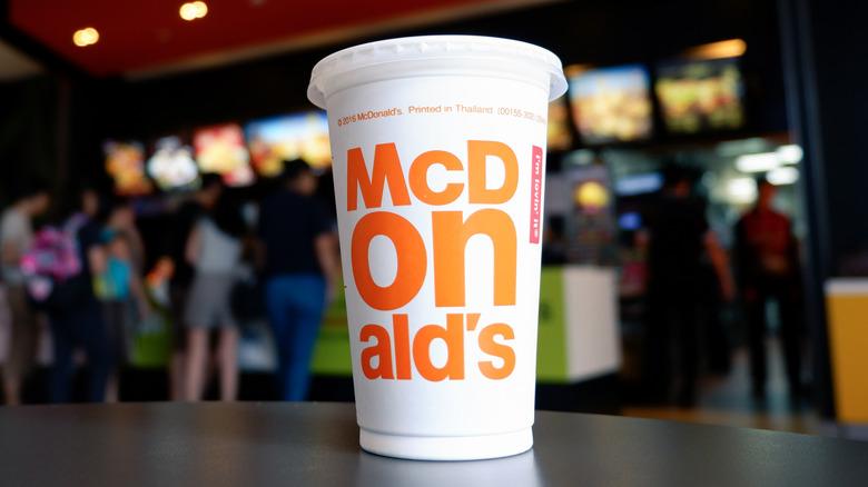 mcdonald's soda cup