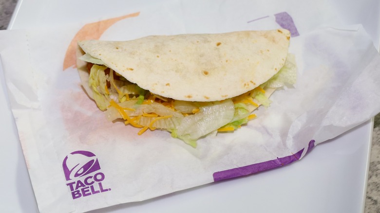 Spicy potato soft taco from Taco Bell