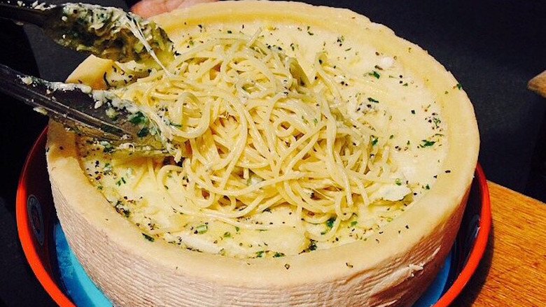 Pasta cheese wheel