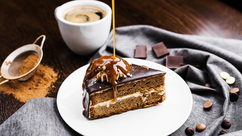 Chocolate-and-caramel dump cake