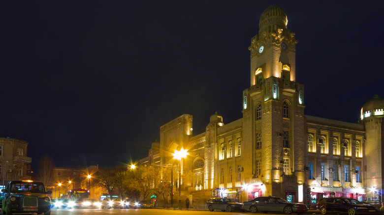 Railway terminal in Baku, Azerbaijan