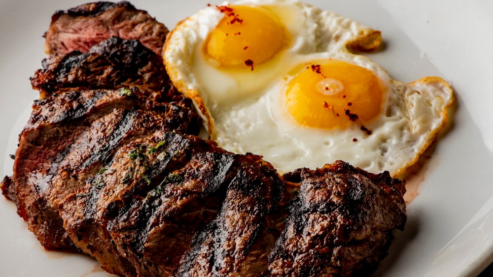 steak and eggs