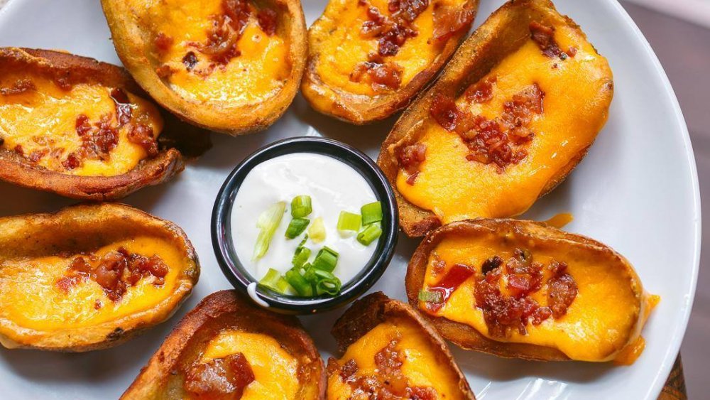 TFI Friday loaded potato skins at a chain restaurant