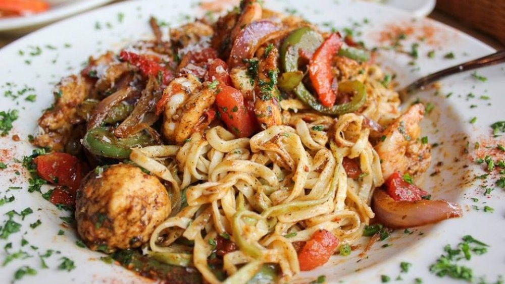 Cheesecake Factory Cajun Jambalaya Pasta at a chain restaurant