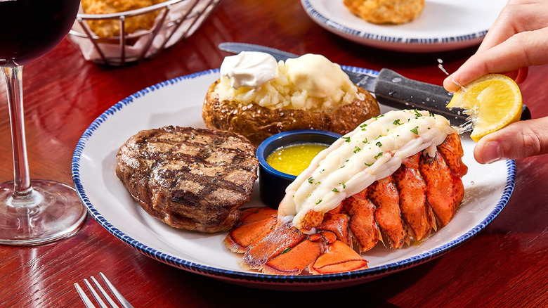 The Steak and lobster entrée from Red Lobster