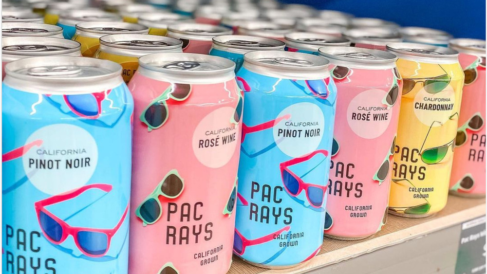 Pac Rays canned wines on shelves