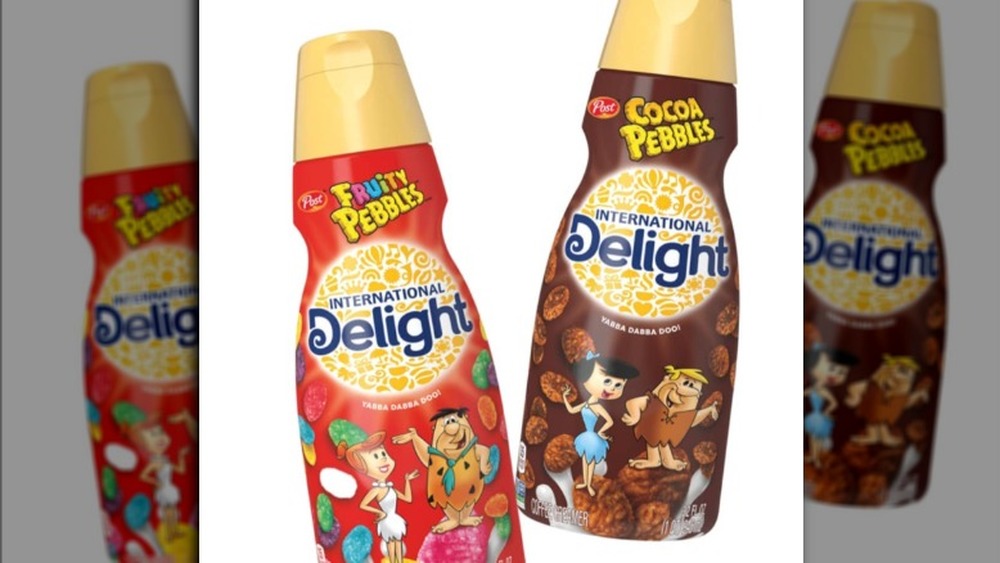 International Delight Fruity Pebbles and Cocoa Pebbles creamer