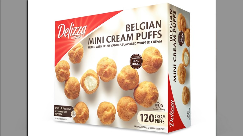 delizza belgian mini cream puffs