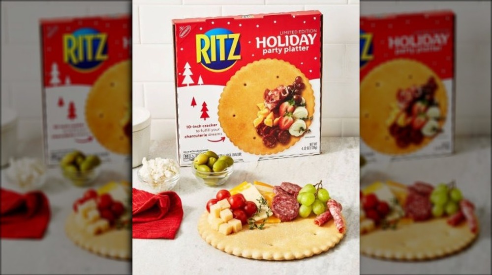 Ritz Cracker holiday platter