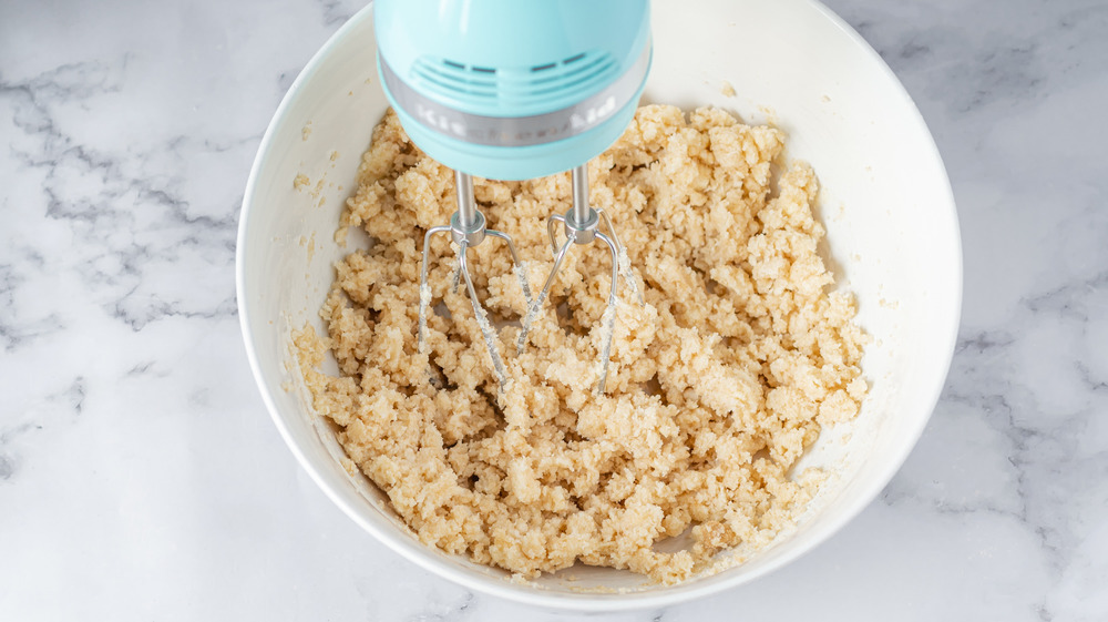 creaming butter and sugar for ice cream sandwiches