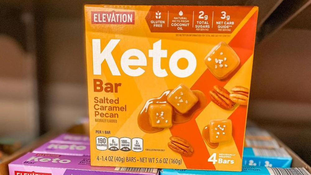 Box of Aldi's Keto snack bars