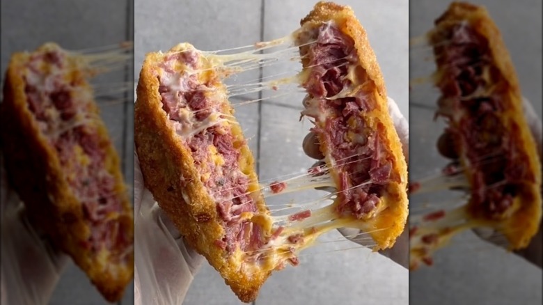 TikTok Corned Beef Egg Roll