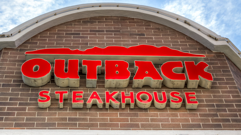 Outback Steakhouse exterior and sign