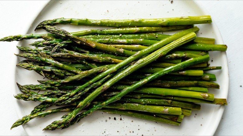 Roasted asparagus