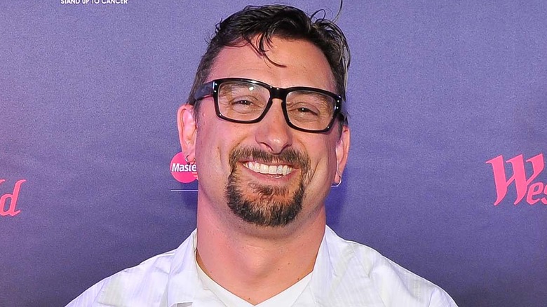 Chris Cosentino wearing glasses