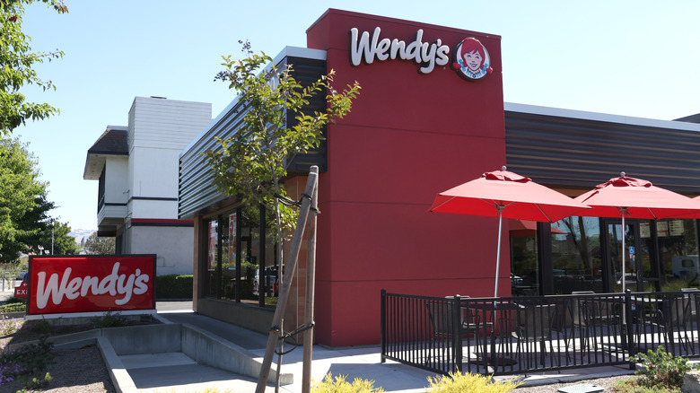 A Wendy's restaurant exterior 