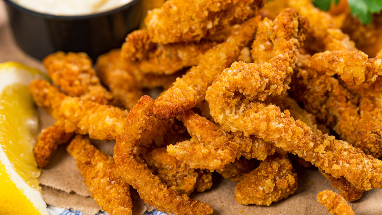 Fried clam strips