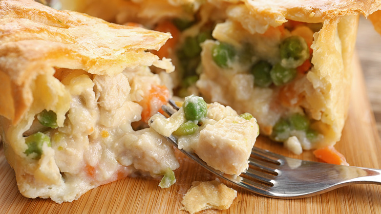 Baked chicken pot pie